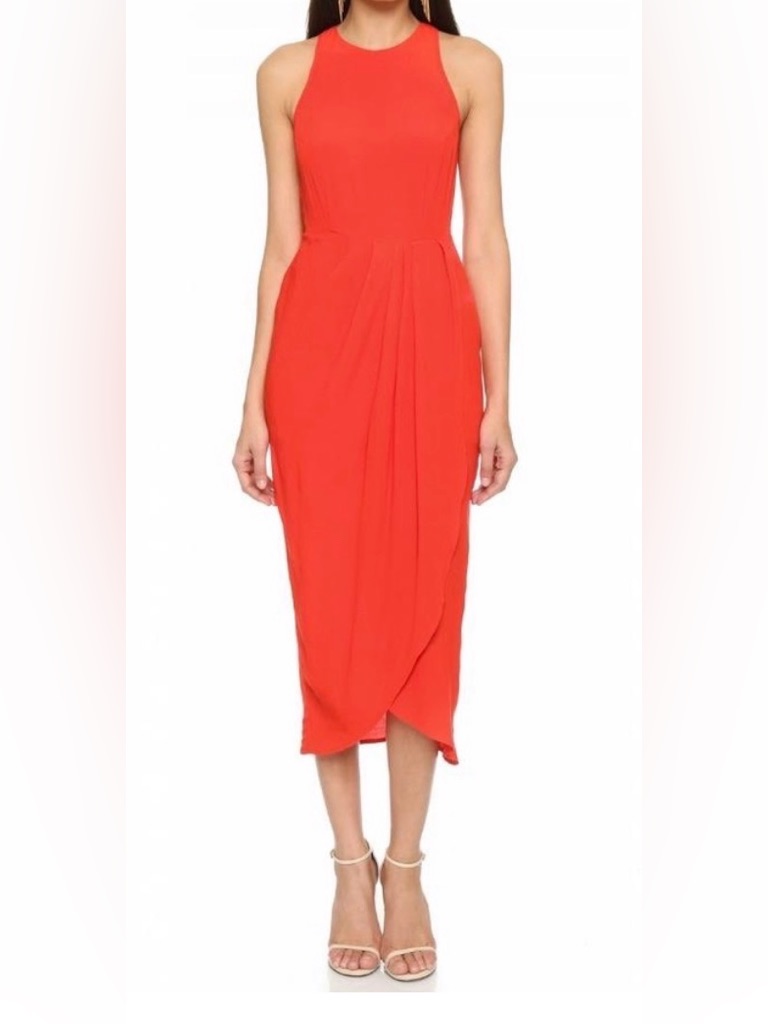 Euc - Yumi Kim - So Social Sleeveless Red Midi Dress - Woman's - Xs